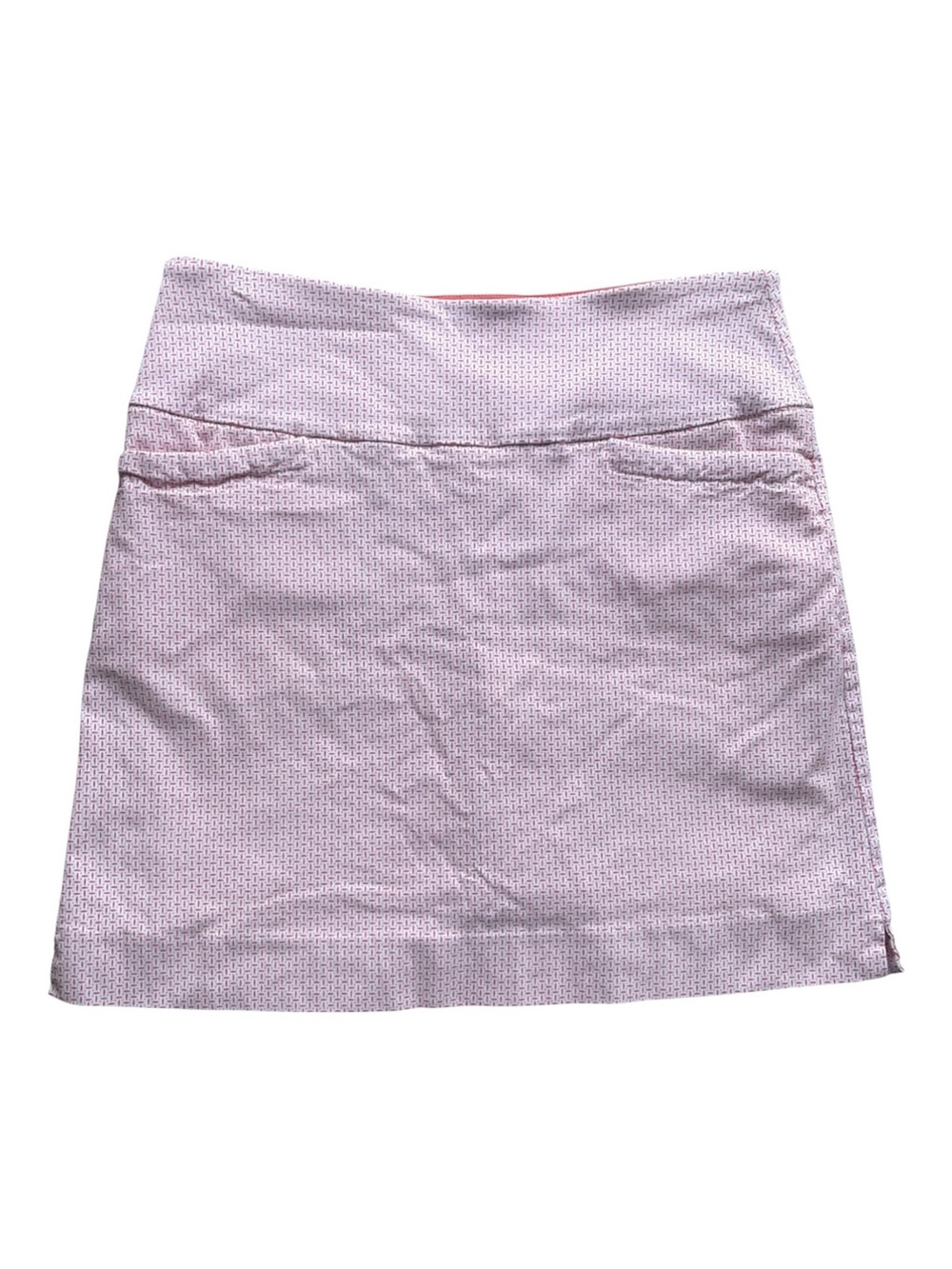 S.C. & Co Skort Womens M Coral Golf Geometric Short Tummy Control Stretch Active
